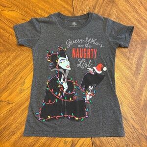DISNEY STORE Christmas Maleficent tshirt
